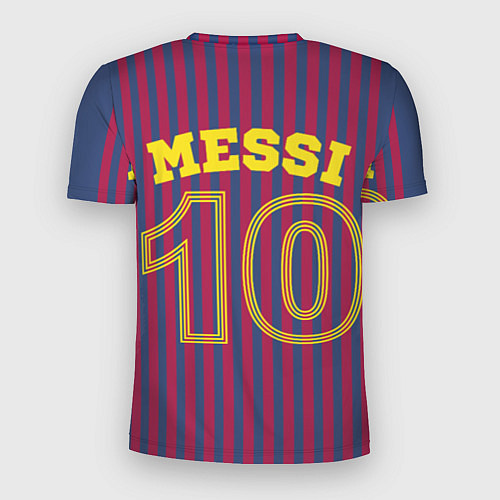Мужская спорт-футболка Месси - 10 номер футбольный клуб Барселона / 3D-принт – фото 2