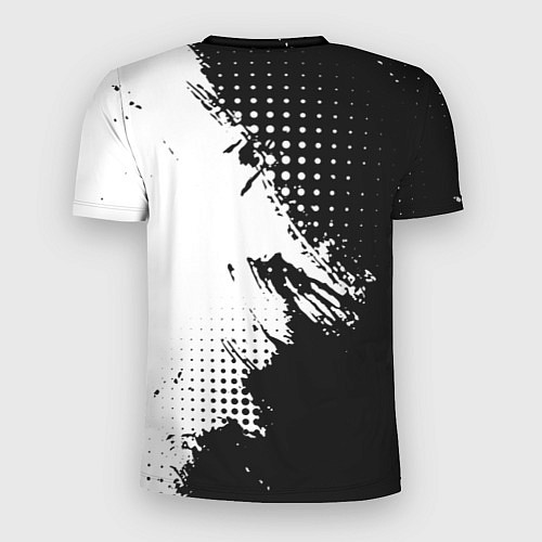 Мужская спорт-футболка Linkin park - черно-белая абстракция / 3D-принт – фото 2