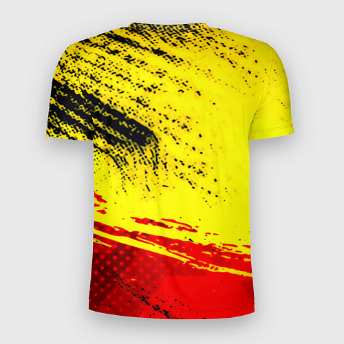 Мужская спорт-футболка Borussia color краски спорт / 3D-принт – фото 2