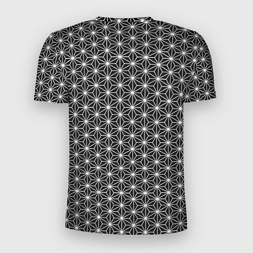 Мужская спорт-футболка Графичный узор из треугольников / 3D-принт – фото 2