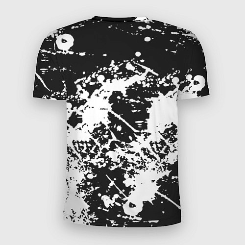 Мужская спорт-футболка Manchester City краски чёрно белые / 3D-принт – фото 2