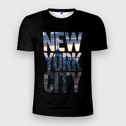 Футболка спортивная мужская New York City - USA, цвет: 3D-принт