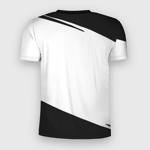 Мужская спорт-футболка Barcelona краски чёрные спорт / 3D-принт – фото 2