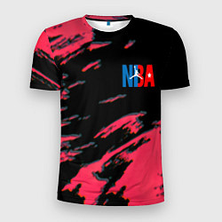 Мужская спорт-футболка NBA краски текстура