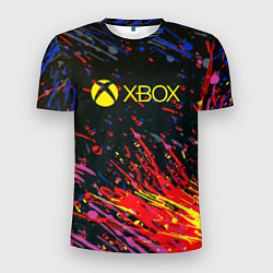 Мужская спорт-футболка Xbox краски текстура