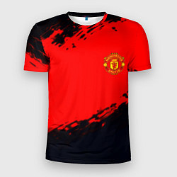 Футболка спортивная мужская Manchester United colors sport, цвет: 3D-принт
