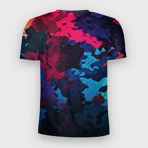 Мужская спорт-футболка GTA 6 logo яркий неоновый камуфляжный стиль / 3D-принт – фото 2