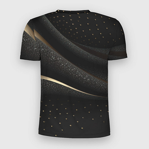 Мужская спорт-футболка Черный бархат и золото / 3D-принт – фото 2