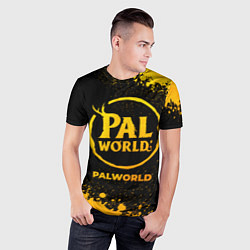 Футболка спортивная мужская Palworld - gold gradient, цвет: 3D-принт — фото 2