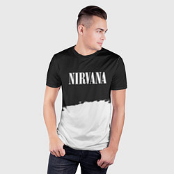 Футболка спортивная мужская Nirvana текстура, цвет: 3D-принт — фото 2