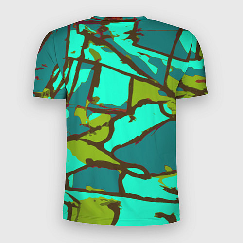 Мужская спорт-футболка Цветная геометрия / 3D-принт – фото 2
