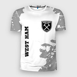 Мужская спорт-футболка West Ham sport на светлом фоне вертикально