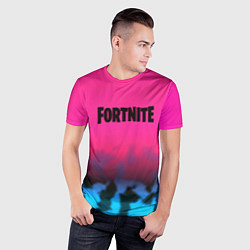 Футболка спортивная мужская Fortnite текстура броня, цвет: 3D-принт — фото 2