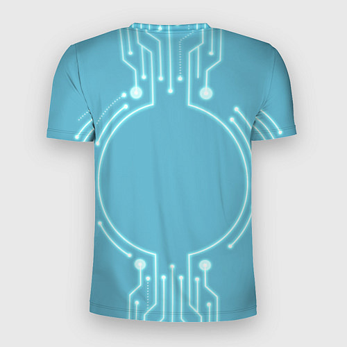Мужская спорт-футболка Лиса кибер робот терминатор / 3D-принт – фото 2