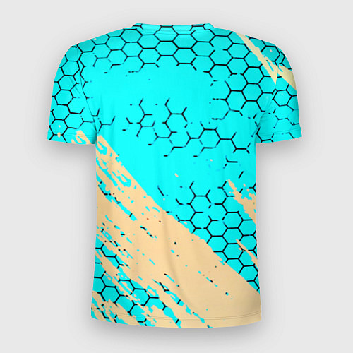 Мужская спорт-футболка Nissan текстура краски / 3D-принт – фото 2