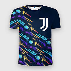 Мужская спорт-футболка Juventus градиентные мячи