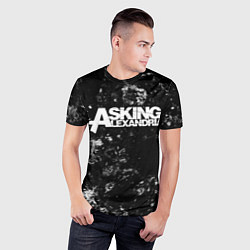 Футболка спортивная мужская Asking Alexandria black ice, цвет: 3D-принт — фото 2