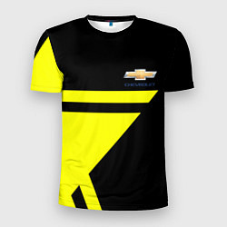 Мужская спорт-футболка Chevrolet yellow star