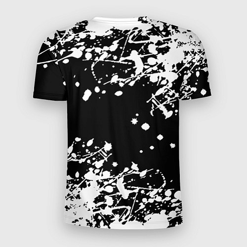 Мужская спорт-футболка Tekken 8 брызги белых красок / 3D-принт – фото 2