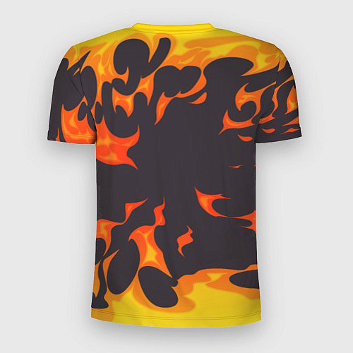 Мужская спорт-футболка Metallica рок панда и огонь / 3D-принт – фото 2