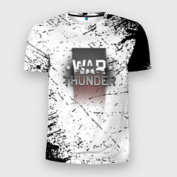 Футболка спортивная мужская Warthunder брызги красок текстура, цвет: 3D-принт