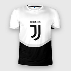 Мужская спорт-футболка Juventus black geometry sport