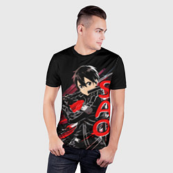 Футболка спортивная мужская Кирито - Sword Art Online, цвет: 3D-принт — фото 2