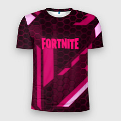 Мужская спорт-футболка Fortnite броня розовая эпик