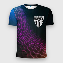 Мужская спорт-футболка Sevilla футбольная сетка