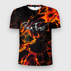 Футболка спортивная мужская Pink Floyd red lava, цвет: 3D-принт