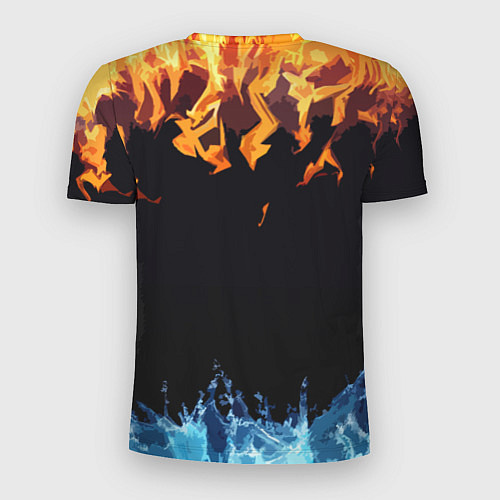 Мужская спорт-футболка PUBG online битва огня и льда / 3D-принт – фото 2