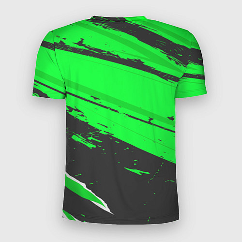 Мужская спорт-футболка Lyon sport green / 3D-принт – фото 2