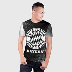Футболка спортивная мужская Bayern sport на темном фоне, цвет: 3D-принт — фото 2