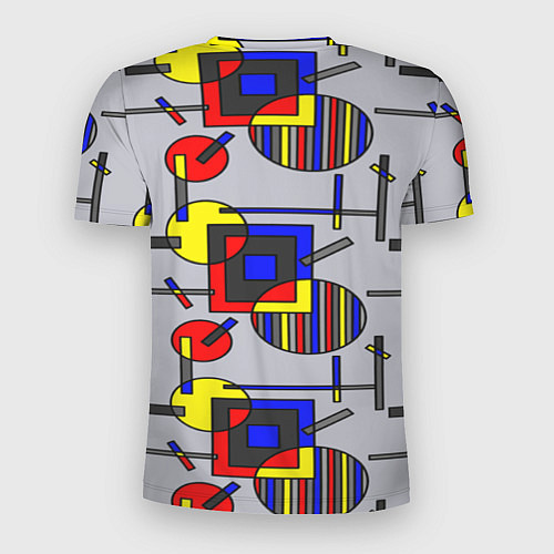 Мужская спорт-футболка Rectangular abstraction / 3D-принт – фото 2