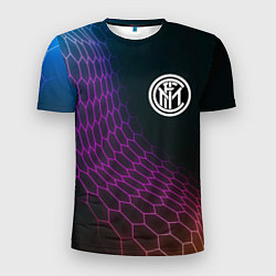 Мужская спорт-футболка Inter футбольная сетка