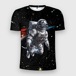 Мужская спорт-футболка The dalmatian brave cosmonaut - ai art