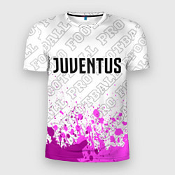 Футболка спортивная мужская Juventus pro football посередине, цвет: 3D-принт