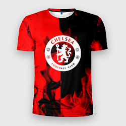 Мужская спорт-футболка Chelsea fire storm текстура