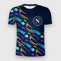 Мужская спорт-футболка Napoli градиентные мячи