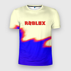 Мужская спорт-футболка Roblox краски текстура game