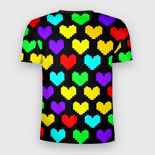 Мужская спорт-футболка Undertale heart pattern / 3D-принт – фото 2