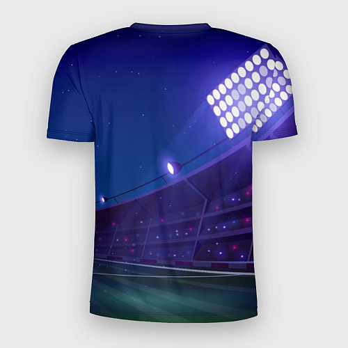 Мужская спорт-футболка Bayer 04 ночное поле / 3D-принт – фото 2
