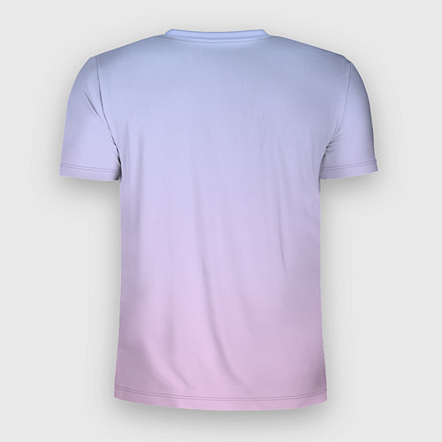 Мужская спорт-футболка Градиент лавандовый / 3D-принт – фото 2