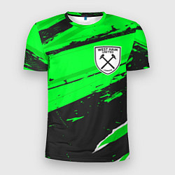 Футболка спортивная мужская West Ham sport green, цвет: 3D-принт