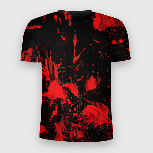 Мужская спорт-футболка Брызги крови паттерн / 3D-принт – фото 2