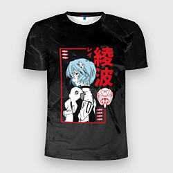 Мужская спорт-футболка Evangelion - Рей Аянами