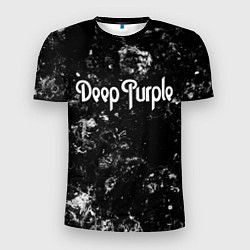 Футболка спортивная мужская Deep Purple black ice, цвет: 3D-принт