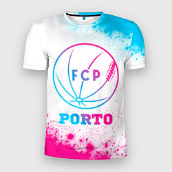 Мужская спорт-футболка Porto neon gradient style