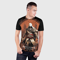 Футболка спортивная мужская Assassins creed город в песках, цвет: 3D-принт — фото 2