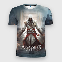 Мужская спорт-футболка Assassins creed poster game